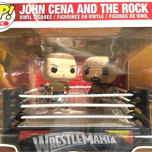Funko Pop JOHN CENA & THE ROCK In The Ring - Picture 2 of 11
